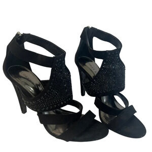 Audrey Brook Sequin Black‎ High Heel Pumps Women's Size 8